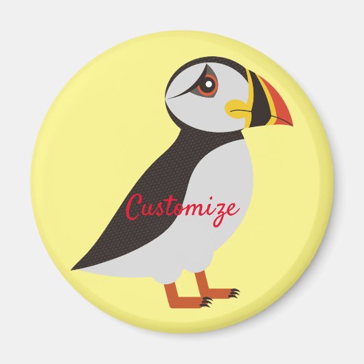 Cute Atlantic puffin design Thunder_Cove Magneet (Voorkant)
