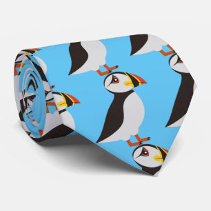 Cute Atlantic puffin design Thunder_Cove Stropdas