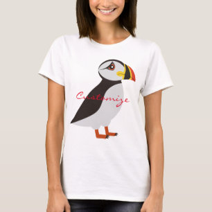 Cute Atlantic puffin design Thunder_Cove T-shirt