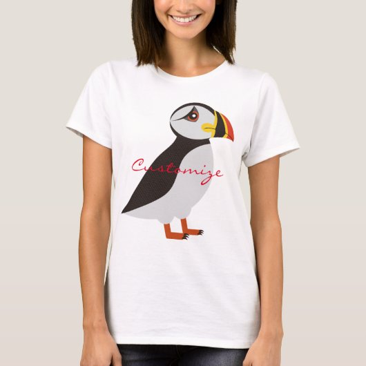 Cute Atlantic puffin design Thunder_Cove T-shirt (Voorkant)