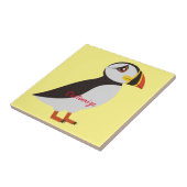 Cute Atlantic puffin design Thunder_Cove Tegeltje (Zijkant)