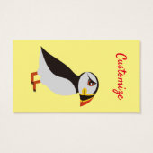 Cute Atlantic puffin design Thunder_Cove Visitekaartje (Achterkant)