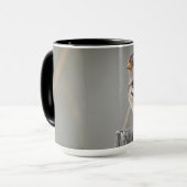 Cute Attractive Snow Bunting Georgia Photography Mok (Voorkant links)