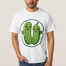 Cute Augurk Koppel Grappige Kawaii Augurken T-Shir T-shirt