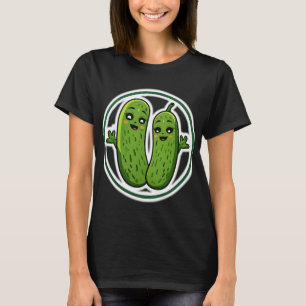 Cute Augurk Koppel Grappige Kawaii Augurken T-Shir T-shirt