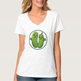 Cute Augurk Koppel Grappige Kawaii Augurken T-Shir T-shirt