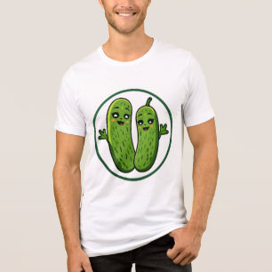 Cute Augurk Koppel Grappige Kawaii Augurken T-Shir Tri-Blend Shirt