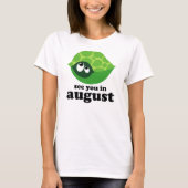 Cute August Vervaldatum Moederschap T-shirt (Voorkant)