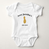Cute Aunt Baby Newborn Little Peanut Niece Nephew Romper (Voorkant)