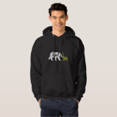 Cute Aunt Beer Autisme Awareness Family Support Au Hoodie (Voorkant volledig)