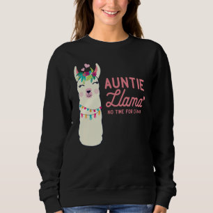 Cute Auntie Llama Funny Alpacas Llamas Lover Gift Trui