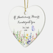 Cute auntie personalized keepsake floral keramisch ornament (Links)