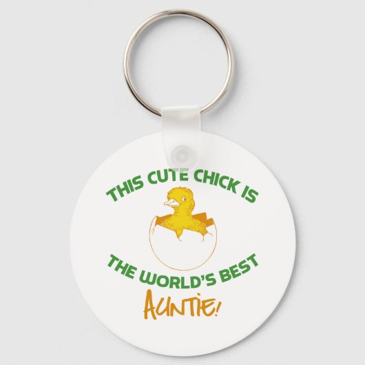 Cute Auntie Sleutelhanger (Voorkant)