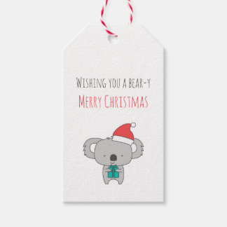 Cute Aussie Koala kerstcadeau-Label - Personalisee Cadeaulabel