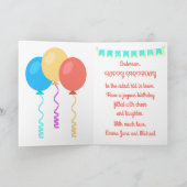 Cute Aussie Poodle Dog Happy Birthday Kaart (Binnen)