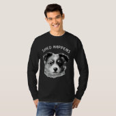 Cute Aussie Shepherd Australian Shepherd Saying Sh T-shirt (Voorkant volledig)