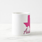 Cute Austin Texas Girl Pink Koffiemok (Center)