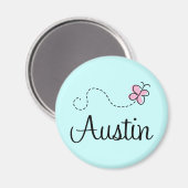 Cute Austin Texas T-shirt Magneet (Voorkant / Achterkant)