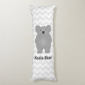 Cute Australia Baby Koala Beer Add Jouw naam Lichaamskussen (Achterkant (Verticaal))