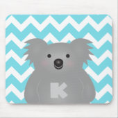 Cute Australia Baby Koala Beer Monogram Muismat (Voorkant)