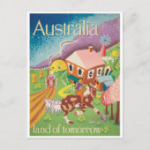 Cute  Australia Boerderij Travel Briefkaart (Voorkant)