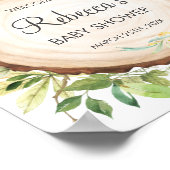 Cute Australian Animals Baby shower Welkomstteken Poster (Hoek)