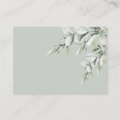 Cute Australian Animals Eucalyptus Diaper Raffle Informatiekaartje (Achterkant)