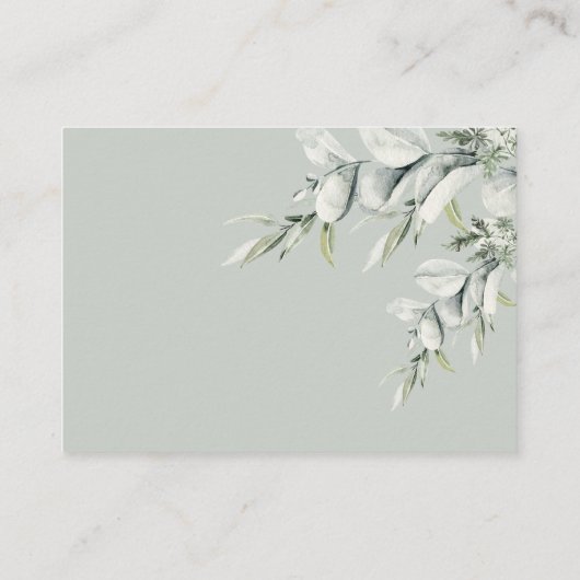 Cute Australian Animals Eucalyptus Diaper Raffle Informatiekaartje (Achterkant)