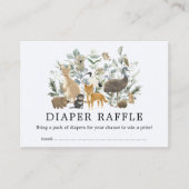 Cute Australian Animals Eucalyptus Diaper Raffle Informatiekaartje (Voorkant)
