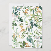 Cute Australian Animals Koala 1e verjaardag Party Kaart (Achterkant)