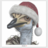 Cute Australian Emu die een feestelijke Pet heeft Sticker (Vel)