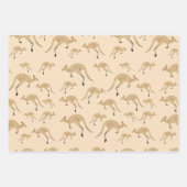 Cute Australian Kangaroo Pattern Inpakpapier Vel (Voorkant 3)