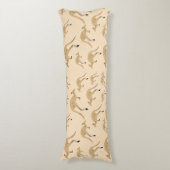 Cute Australian Kangaroo Pattern Lichaamskussen (Voorkant Verticaal)