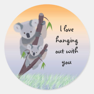 Cute Australian Koala Beer Sticker