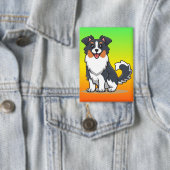 Cute Australian Shepherd-23144 Button (Insitu)