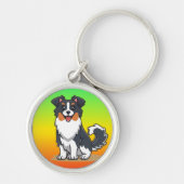 Cute Australian Shepherd-23144 Sleutelhanger (Voorkant)