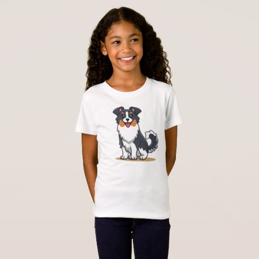 Cute Australian Shepherd-23144 T-shirt (Voorkant volledig)