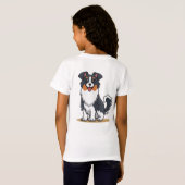Cute Australian Shepherd-23144 T-shirt (Achterkant volledig)