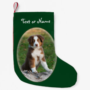 Cute Australian Shepherd Dog - Persoonlijke kerstm Kleine Kerstsok