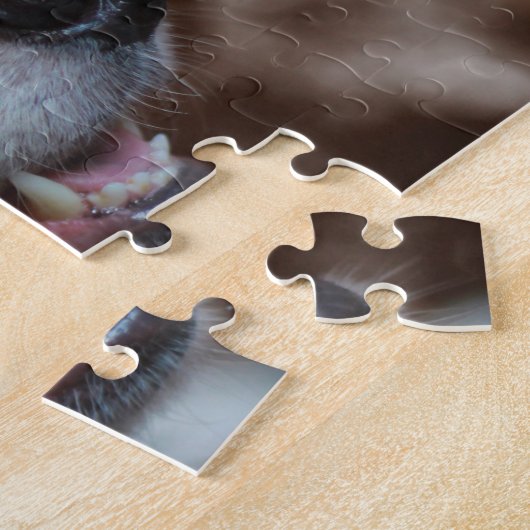 Cute Australian Shepherd Dog Portrait Legpuzzel (Zijkant)