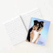 Cute Australian Shepherd Puppy Dog | Naam | Deegwa Notitieboek (Binnen)