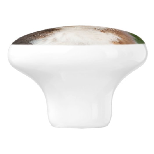 Cute Australian Shepherd puppy, portret Keramische Knop (Zijkant)