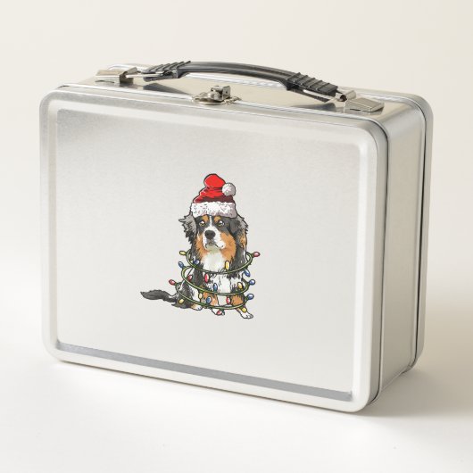 Cute Australian Shepherd Santa Kerstboom Ligh (Voorkant)
