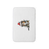 Cute Australian Shepherd Santa Kerstboom Ligh Badmat (Voorkant Verticaal)