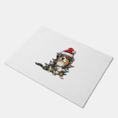 Cute Australian Shepherd Santa Kerstboom Ligh Deurmat (Schuin)