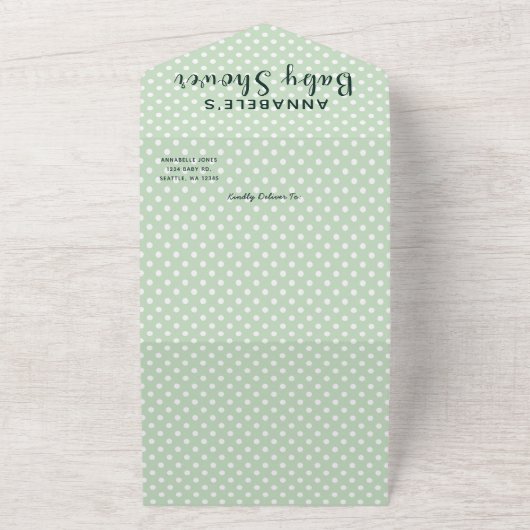 Cute Australische Dieren Baby Shower Uitnodiging (Buitenkant)