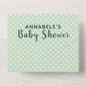 Cute Australische Dieren Baby Shower Uitnodiging (Achterkant)