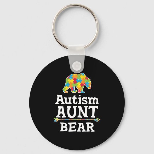 Cute Autism Awareness Beer Sleutelhanger (Voorkant)