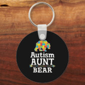 Cute Autism Awareness Beer Sleutelhanger (Voorkant)