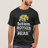 Cute Autism Awareness Brother Beer Slim Geschikt T-shirt (Voorkant)